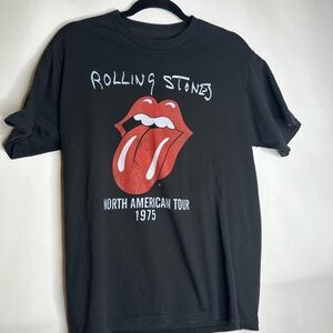 Rolling Stones Black and Red Short Sleeve Tee